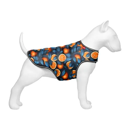 Курточка-накидка для собак WAUDOG Clothes, малюнок "Апельсини", S, А 32 см, B 41-51 см, С 25-35 см
