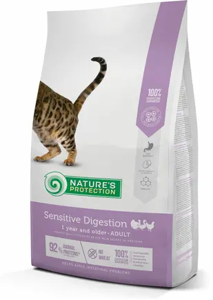 Сухий корм для дорослих котів з чутливим травленням Nature's Protection Sensitive Digestion 7кг