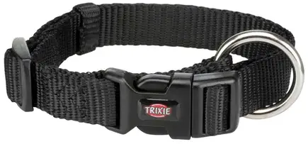 Нашийник Trixie Premium для собак, нейлон, XXS–XS: 15–25см/10 мм, чорний