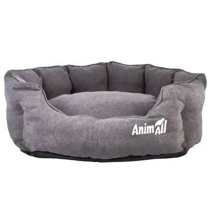 Лежак AnimAll Rolyal S для собак, сірий, 48×42×20 см