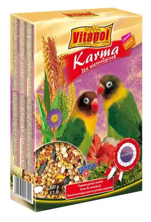 Vitapol Повнораціонний корм для Нерозлучників 500г, картонна упаковка