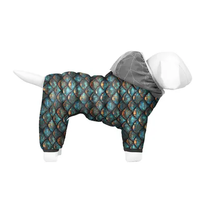 Комбінезон для собак WAUDOG Clothes малюнок "Луска", S30, В 57-59 см, С 40-43 см