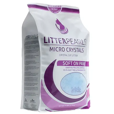 Litter Pearls Micro Crystals ЛІТТЕР ПЕРЛС МІКРО КРІСТАЛС кварцовий силікагелевий наповнювач для туалетів котів 4,76 кг