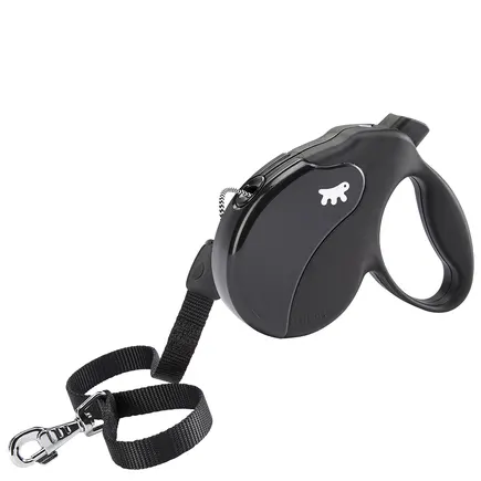 Ferplast AMIGO LONG CORD BLACK Рулетка-поводок зі шнуром