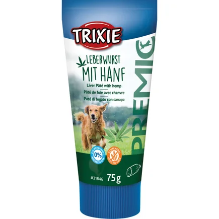 Ласощі Trixie Liver pâté with hemp для собак Печінковий паштет з коноплею 75г