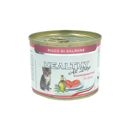 HEALTHY All days вологий корм для кошенят - паштет з лососем 200гр