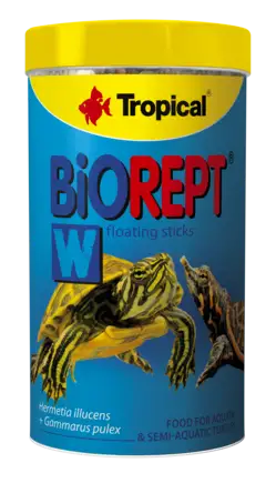 Сухий корм Tropical Biorept W для водоплавних черепах, 75 г (гранули)