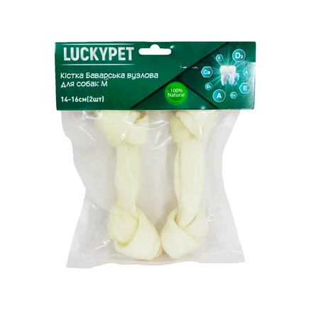 Кістка Баварська вузлова №3 M, 14-16 см, 2шт/уп, Lucky Pet