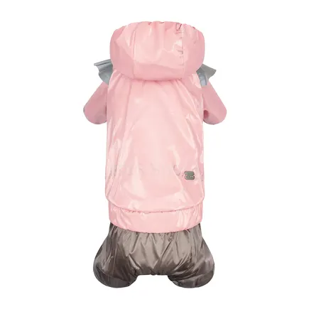 Дощовик Pet Fashion «Ariel» для дівчинки, розмір L, рожевий