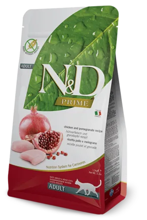 Беззерновий сухий корм Farmina GRAIN FREE для дорослих кішок (курка/гранат), 5 кг