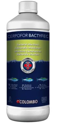 Засіб проти бактеріальних інфекцій акваріумних риб CERPOFOR BACTYFEC 1000 ML-5000 L (A5010751)