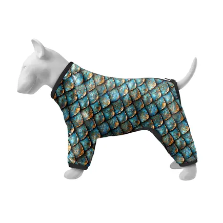 Вітровка для собак WAUDOG Clothes, малюнок "Луска", S40, В 56-59 см, С 37-40 см