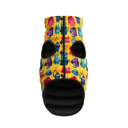Курточка для собак WAUDOG Clothes малюнок "Мохнаті монстри", XS30, В 43-46 см, С 27-30 см