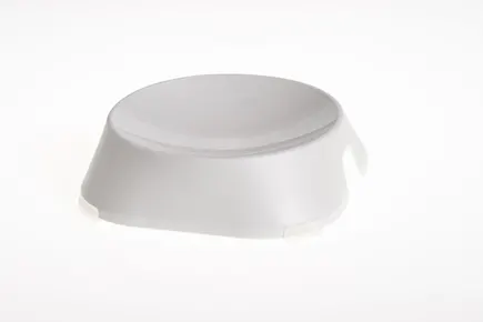 FIBOO пласка миска Flat Bowl, без антиковзких накладок, білий