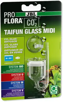 Дифузор JBL ProFlora Taifun Glass Midi для СО2 акваріума 40-300літрів (64693)