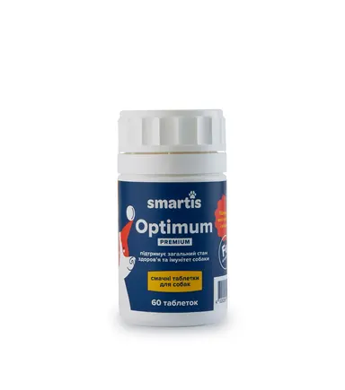 Додатковий корм Smartis Optimum Premium із залізом для собак, 60 таб.