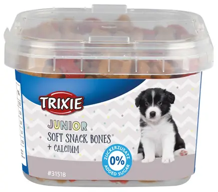 Ласощі Trixie Junior Soft Snack Bones для цуценят, з кальцієм, 140 г