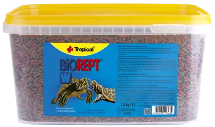 Сухий корм Tropical Biorept W для водоплавних черепах, 1,5 кг (гранули)