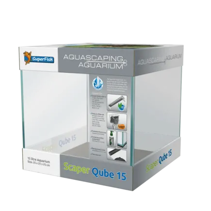 Акваріум скляний - Superfish Scaper Qube 15 (A4051700)