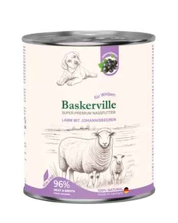 Baskerville HF Super Premium Lamm Mit Johannisbeeren. Ягня та смородина для цуценят, 800 г