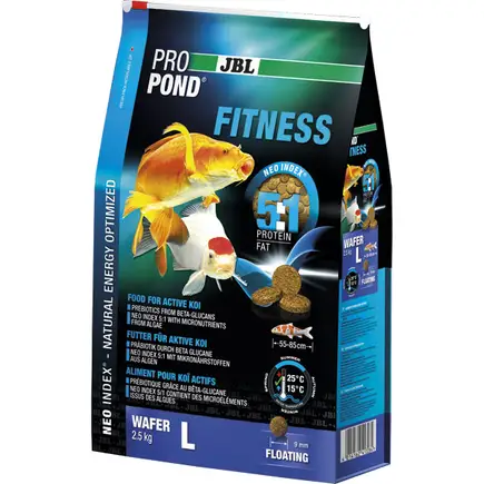 JBL (ДжБЛ) ProPond Fitness корм для стерляді та осетрових L, 2.5кг.