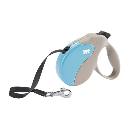 Ferplast AMIGO M TAPE BEIGE-BLUE Рулетка-поводок зі стрічкою