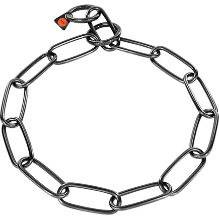 Sprenger Collar Extra Long Link СПРЕНГЕР НАШИЙНИК для собак, екстрадовга ланка 4мм, воронована нержавіюча сталь 4 мм, 71 см