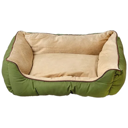 K&H Self-Warming Lounge Sleeper самозігрівальний лежак для собак і котів Зелений - жовто-коричневий