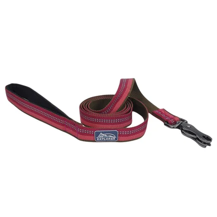 Coastal K9 Explorer Leash КОСТАЛ К9 ЕКСПЛОРЕР світловідбивний повідець для собак, 2.5смХ1.8м Малиновий