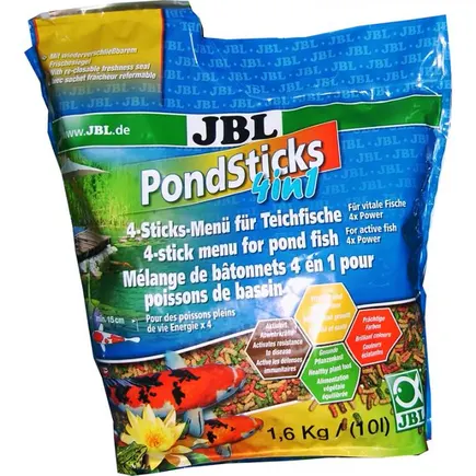 Корм JBL Pond Sticks 4 in 1 для ставкових риб, 10.5 л (пакет)