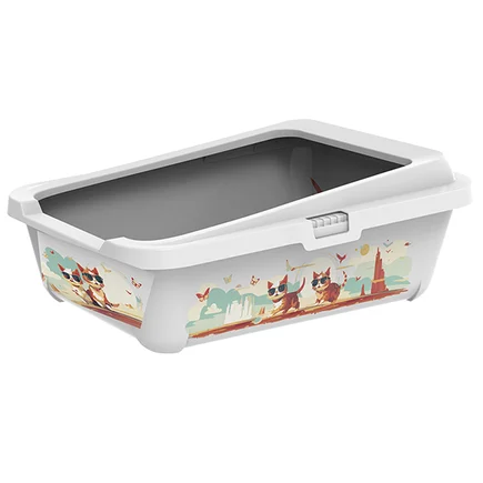 Moderna Hercules Indy&Louise МОДЕРНА ІНДІ та ЛУЇЗА туалет для котів, 51х39х19см 51(Д) х 39(Ш) х 19(В) см