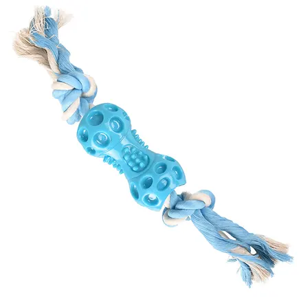 Flamingo Lindo Dumbbell With Rope ФЛАМІНГО ЛІНДО ГАНТЕЛЬ з КАНАТОМ іграшка для собак 5х5х34 см