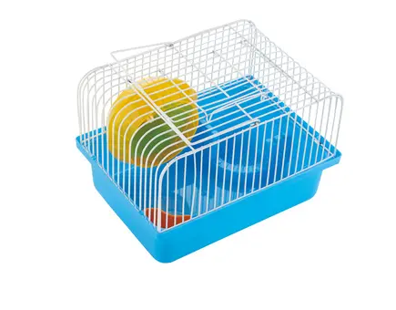 Клітка AnimAll Cube для хом'яка 23.2x17х12 см, блакитна