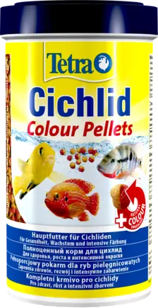 Корм Tetra Cichlid Colour для всіх цихлід, для яскравості забарвлення, 500 мл (гранули)
