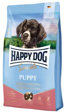 Сухий корм Happy Dog Sensible Puppy Lachs & Kartoffel для цуценят віком від 4 тижнів до 6 місяців з лососем та картоплею, 10 кг.