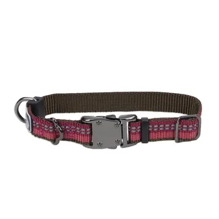 Coastal K9 Explorer Collar КОСТАЛ К9 ЕКСПЛОРЕР світловідбивний нашийник для собак, 1.6х20-30см Малиновий