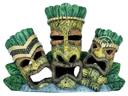 Декорація для акваріума SF DECO TIKI TRIPLE BROWN (A4021435)