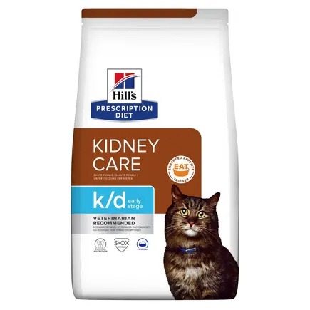 Hill’s Prescription Diet k/d Early Stage Сухий корм для котів для підтримання функції нирок на ранній стадії захворювання, 1,5 кг