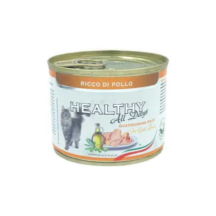 HEALTHY All days вологий корм для котів - паштет з курятиною 200гр