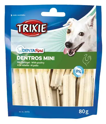 Ласощі Trixie Denta Fun Dentros Mini для собак, домашня птиця, 80 г