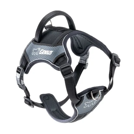Ferplast GENIUS MEDIUM BLACK HARNESS нейлонова шлея для тварин чорна