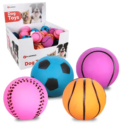 Flamingo Sports Ball Neon ФЛАМІНГО СПОРТИВНИЙ М’ЯЧ НЕОН іграшка для собак діаметр 6.3 см
