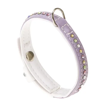Ferplast LUX C12/22 PURPLE-WHITE Нашийник, екошкіра