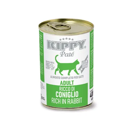 KIPPY вологий корм для котів - паштет з кролятиною 400гр