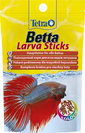 Корм Tetra Betta Larva Sticks для рибок півників, 5 г (палички)