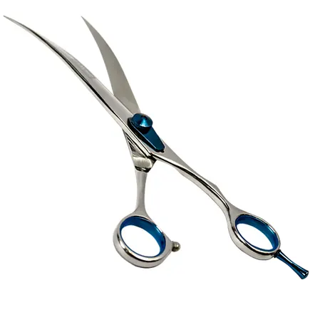 Davis Extreme Edge BLUE Curved ДЕВІС ЕКСТРІМ ЕДЖ вигнуті ножиці для стрижки собак 8,5", 21,6 см