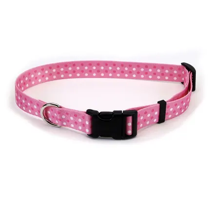 Coastal Pet Attire Styles КОСТАЛ СТАЙЛС нашийник для собак, 2х35-50см рожева точка