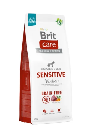 Сухий корм Brit Care Dog Grain-free Sensitive для собак з чутливим травленням, беззерновий з олениною, 12 кг