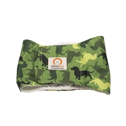 Misoko&Co Багаторазовий підгузок для псів, XS (камуфляж)