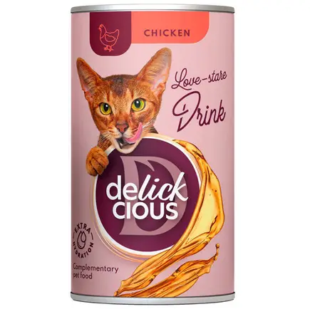 DELICKCIOUS Напій з куркою для котів, 0,14 кг